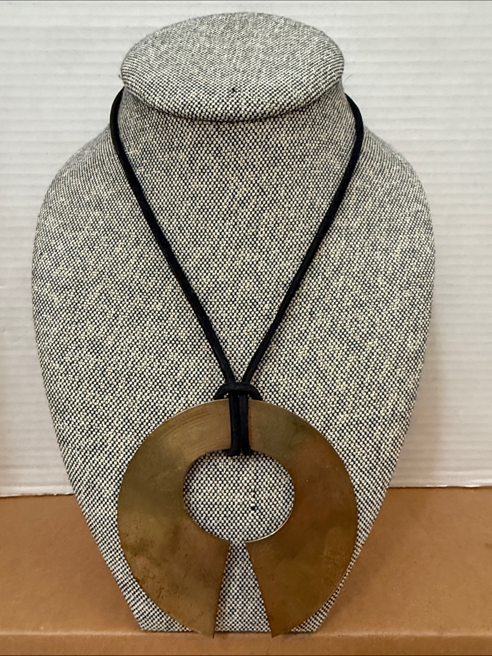 Modernist Disc Pendant Necklace